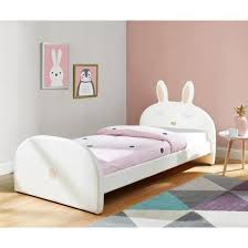 Lit enfant karo 190 x 90 cm + sommier le produit se compose de deux paquets. Bunny Lit Enfant Lapin Style Junior Simili Blanc Sommier Inclus L 90 X L 190 Cm Achat Vente Structure De Lit Enfant Lit Enfant 90 Structure De Lit