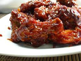 Sayap Ayam Manis Pedas A La Korea Yangnyeom Tongdak Resep Sayap Ayam Sayap Ayam Resep Masakan Korea