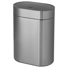 Brogrund Abfalleimer Mit Druckdeckel Edelstahl Ikea Osterreich Bathroom Trash Can Trash Can Keep It Cleaner