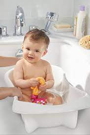 The cushioned elbow rest mat features wide deep pockets providing enough space for all your child's bath essentials: The First Years 4 In 1 Warming Comfort Tub Baby Bath Gift Toddler Bath Best Baby Tub