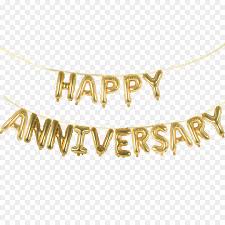 Happy anniversary text png hd. Gold Balloon