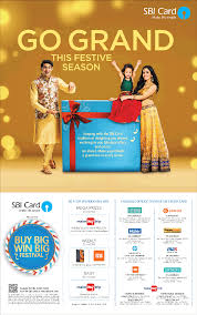Recently they were offering double black membership for citi and hdfc cards at 40% discount. Sbi Card Go Grand This Festive Season Ad Advert Gallery
