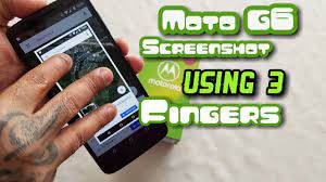 Moto G6 Take Screenshot Using 3 Fingers Youtube