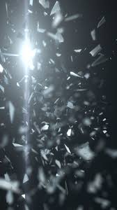 Abstract Black Shattered Glass Broken Glass Art Shattered Glass Beach Glass Art