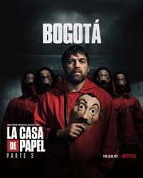 This show is in spanish language but with hardcoded english subtitles. Bogota Money Heist Wiki Fandom