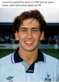 Far too young 🥲. Sleep well 💙. I know he signed for spurs in 1990 but six  years today Justin past away aged just 48. T.H.F.C. mhro