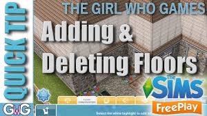 the sims freeplay adding and deleting