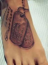 Cut out the design as close as possible and then remove the clear film. 9 Unbelievable Dog Tag Tattoos With Images Styles At Life