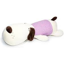 Vintoys Big Head Dog Hugging Pillow Stuffed Animals Plush Soft Toy Purple Floral Dress 20 Read More Re Plush Pillows Animal Plush Toys Purple Floral Dress