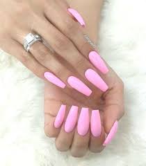 If you can't quite picture what coffin nails—also known. 14 Pink Coffin Nails Matte Pink Coffin Nails With Black Tips Light Pink Acryli Pink Acrylic Nails Light Pink Acrylic Nails Pink Nails