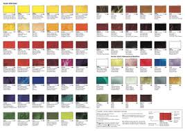 vallejo artist acrylic hand painted colour chart