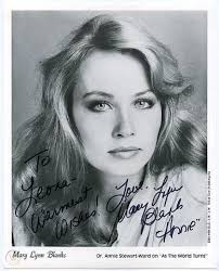 AUTOGRAPHED PRINT~MARY LYNN BLANKS~AS THE WORLD TURNS