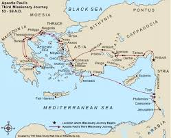 Paul S Third Missionary Journey Missionary Trip Journey Mapping Paul S Missionary Journeys