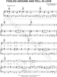 Elvin Bishop Fooled Around And Fell In Love Sheet Music In F Major Transposable Download Print Sheet Music Music Fooling Around