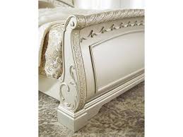 Each inch of this bedroom set is exquisite. Ashley Cassimore B750 King Size Sleigh Bedroom Set 3pcs In Pearl Silver B750 178 176 179 93 2 Set 3