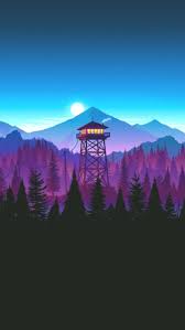 Firewatch landscape fire lookout tower. Purple Firewatch Wallpaper 1080p Novocom Top