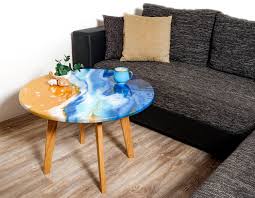 Ocean Inspired Resin Art Coffee Table Modern Unique Coffee Etsy Coffee Table Resin Art Unique Coffee Table