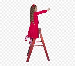 Free for commercial use no attribution required high quality images. Christmas Child Girl Little Girl Red Ladder Person On Ladder Png Transparent Png 480x720 2983069 Pngfind