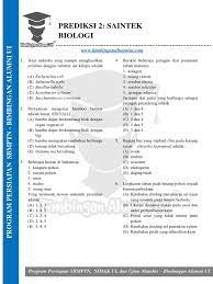Soal latihan bimbingan alumni ui merupakan sebuah soal latihan sbmptn 2018. Soal Biologi Prediksi 2 Sbmptn 2018 Bimbingan Alumni Ui