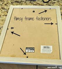 How To Repair A Picture Frame Where The Fasteners Are Broken Diy Picture Frames Picture Frames Painted Picture Frames