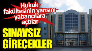 We did not find results for: Hukuk Fakultesinin Yarisini Yabancilara Actilar Sinavsiz Girecekler