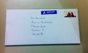 Next working day delivery in ireland. Letter Writing Campaign To The President Of Ireland The Mirror Wordpress Com