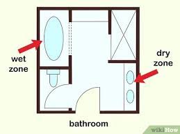 8'0 w x 7' 06 l. How To Design A Bathroom With Pictures Wikihow