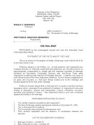 In this template, you're listing the key features that the user will miss if they fail to upgrade. Pre Trial Brief Petition For Declaration Of Nullity Of Marriage Marriage Annulment