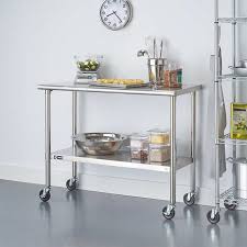 Nothing found for current inventory 2. Trinity Stainless Steel Prep Table With Wheels Kitchen Stainless Steel Prep Table Stainless Steel Table Steel Table