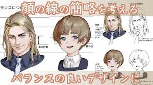 男性キャラクターをカッコよく 女性キャラクターをかわいく描きたいのだけれど 顔のどの線を残せばよいデザインになるのだろう どこまで線画で描いて どこから塗りで表現すればよいのか いっそのこと描かない方がよいのか 簡略化 男性の顔 顔 描き方 顔