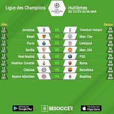 Suivez les rencontres tour par tour avec les résultats des matchs de ligue des champions uefa pour la saison 2021/2022. Voici Les Affiches Des Huitiemes De Finale De Ligue Des Champions