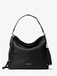 Brooklyn Large Leather Shoulder Bag Michael Kors Handbags Michael Kors Shoulder Bag Women Leather Shoulder Bag