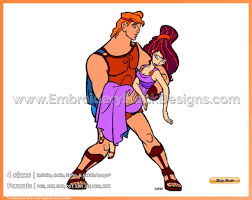 Hercules Carrying Meg Hercules Disney Movie Characters In 4 Sizes Embroidery Movel007150 Embroidery Stock Designs The Largest Collection Of Disney C Disney Movie Characters Meg Hercules Disney Movies