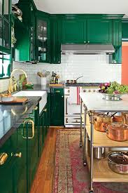green kitchen cabinets, kitchen redo