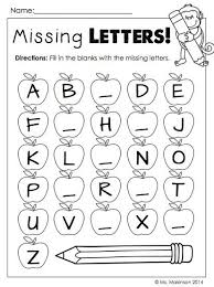 Kindergarten Missing Letter Worksheets Kindergarten Literacy Alphabet Worksheets Preschool Kindergarten Printables