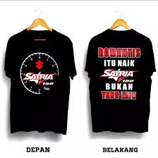 Bagi anda yang penasaran akan data modifikasi motor suzuki satria 2 tak konsep supermoto ini, simak ulasannya berikut. Baju Kaos Otomotif Motor Satria F150 Cc Suzuki Dohc 4 Valve Top Romantis Tulisan Kartun Ngo Mothai Modifikasi Thailook Drag Race Cod Baju Distro T Shirt Pria Kaos Terbaru