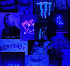 A neon tube is a sealed glass tube with a metal electrode at each end, filled with one of a number of gases at low pressure. Midnight Blue Dark Blue Aesthetic Wallpaper Anonimamentemivida