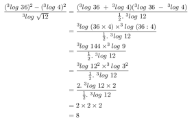 Nilai 3 log akar 6 per 3 log 18 pangkat 2 dikurang 3 log 2 ^ 2 adalah. Nilai Dari 3 Log 36 2 3 Log 4 2 3 Log Akar 12 Brainly Co Id