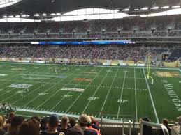 Investors Group Field Section 205 Row 6 Seat 1 Home Of