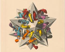 Escher in op art style. Dozens Of M C Escher Prints Now Digitized Put Online By The Boston Public Library Open Culture