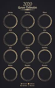 Lunar Calendar 2020 By Zapista Ou In 2020 Moon Calendar Lunar Calendar Moon Phase Calendar