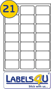 Word and publisher offer many unique sizes and settings to get shelf label choices, your own requirements will change. 21 Labels Per Sheet 63 5 X 38 1mm Labels4u