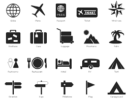 One for the labelling of containers and for workplace hazard warnings, and a second for use during the transport of dangerous goods. Design Elements Travel And Tourism Pictograms Travel And Tourism Pictograms Vector Stencils Library Design Pictorial Infographics Design Infographics Tourism Pictograms