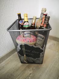 Geschenk Diy Paar Bier Korb Basteln Geschenke Bierkorb Basteln