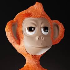 🐵El Baby Ape. Todo un desafio nuevo para mi hacer este monito en 3D, pero  lo que más me dio trabajo fue hacer el pelaje. Este trabajo me demostró que  hay habilidades