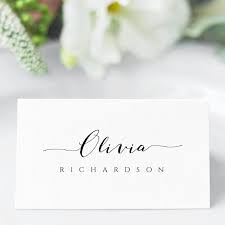 If you want to live and work in the united states but are not a u.s. Wedding Place Card Template Place Card Printable Calligraphy Etsy