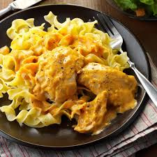 Creamy Chicken Thighs Noodles Recipe In 2021 Chicken Dinner Recipes Slow Cooker Chicken