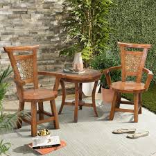 Set Of Side Chair For Terrace Combination With Twigs For Ornament On The Back Side Uniquechair Si At Home Furniture Store Teak Patio Furniture Side Chairs