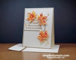 In this class i'll share how to make this set of gorgeous fall cards using the new stampin' up love of leaves bundle. Fall Cards Archives Simple Stampin