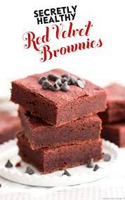 Healthy Red Velvet Brownies All Natural Sugar Free Gluten Free Vegan Recipe Gluten Free Desserts Cookies Healthy Desserts Easy Sugar Free Recipes Desserts